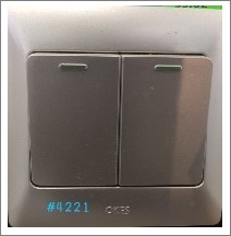 2GANG 2WAY SWITCH - SILVER - 16A 250 V