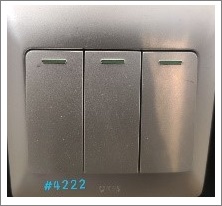 3GANG 1WAY SWITCH - SILVER - 16A 250 V