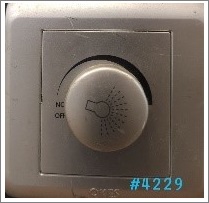 1GANG ROTARY DIMMER - SILVER - 40-300W 230 V