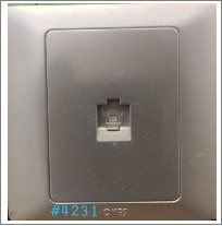 1GANG TELEPHONE OUTLET - SILVER - 1GANG 4CORE