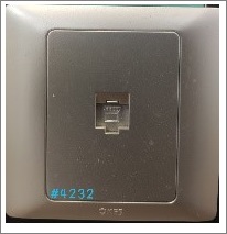 1GANG COMPUTER OUTLET RJ45 - SILVER - 1GANG 8CORE