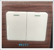 2GANG 1WAY SWITCH - WOODFRAM - 16A 250 V
