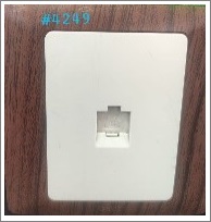 1GANG TELEPHONE OUTLET - WOODFRAM - 1GANG 4CORE