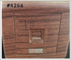 1GANG COMPUTER OUTLE TRJ45 - WOOD L2 - 1GANG 8CORE