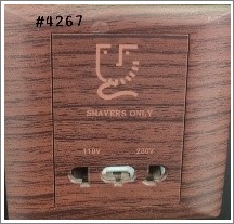 1GANG SAVER SOCKET-O/CPRO. - WOOD L2 - 13 AMPS - "OVER CURRENT PROTECTION" - 110W 250V-15W