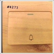 1GANG BELL SWITCH - WOOD L1 - 16A 250 V