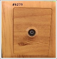 1GANG TV OUTLET - WOOD L1 -  WITH SURGE PROTECTION