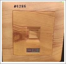 1GANG COMPUTER OUTLE TRJ45 - WOOD L1 - 1GANG 8CORE