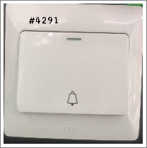 1GANG BELL SWITCH - WHITE - 16A 250 V