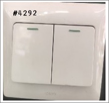2GANG 1WAY SWITCH - WHITE - 16A 250 V
