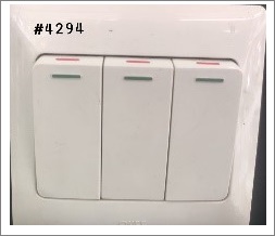 3GANG 1WAY SWITCH - WHITE - 16A 250 V