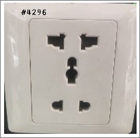1GANG 2&3PIN SOCKET - WHITE - 10A 250 V