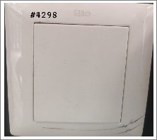 1GANG BLANK PLATE - WHITE