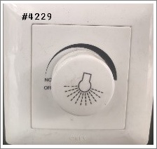 1GANG ROTARY DIMMER - WHITE - 40-300W 230 V