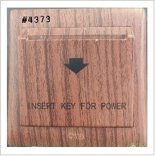 KEY CARD SWITCH - WOOD L2 - WITH TIME DELAY