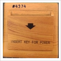 KEY CARD SWITCH - WOOD L1 - WITH TIME DELAY