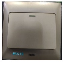 1GANG 1WAY SWITCH - GOLD+CHR - 16A 250 V