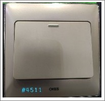 1GANG 2WAY SWITCH - GOLD+CHR - 16A 250 V