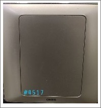 1GANG BLANK PLATE - GOLD+CHR
