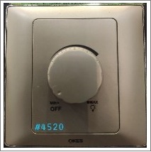 1GANG ROTARY DIMMER - GOLD+CHR - 40-300W 230 V