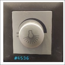 1GANG ROTARY DIMMER - GOLD+ASH - 40-300W 230 V