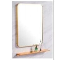 Mirror+Shelf Gold color
